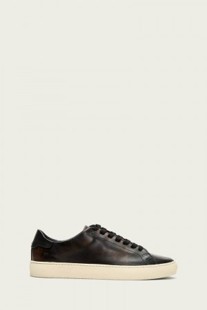 Frye Astor Low Lace Men Sneakers Black | MFIZ46932