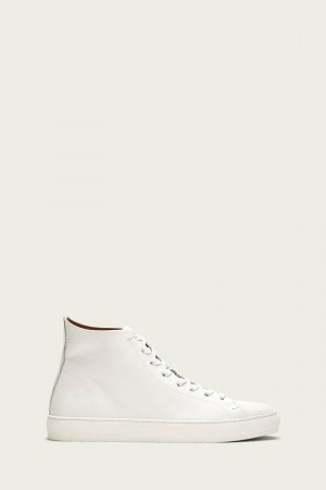 Frye Astor Midlace Men Sneakers White | KNWU42589