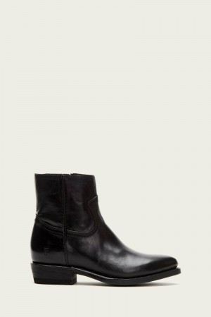 Frye Billy Inside Zip Women Booties Black | AXRP17485