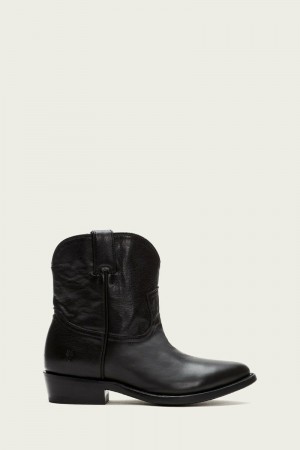 Frye Billy Short Women Mid Calf Boots Black | HKEZ59623