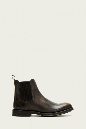 Frye Bowery Men Chelsea Boots Black | QLIO16875