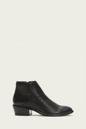 Frye Carson Piping Women Booties Black | SZOM28409