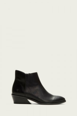 Frye Farrah Inside Zip Women Booties Black | JNID52147