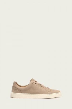 Frye Ivy Low Lace Women Sneakers Grey Brown | FXVQ83190