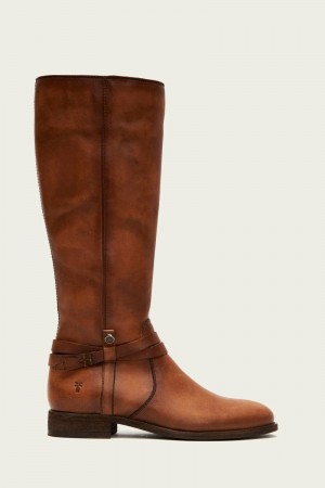 Frye Melissa Belted Tall Women Knee-high Boots Brown | YNWH91732