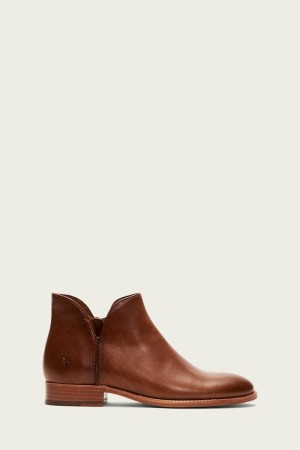 Frye Melissa Shootie Women Booties Brown | WBXR63158