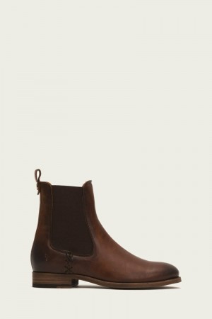 Frye Melissa Women Chelsea Boots Brown | TXCD61859