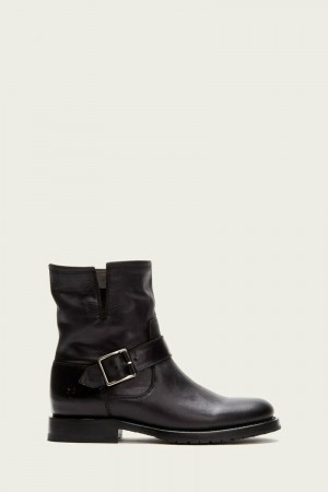 Frye Natalie Engineer Women Booties Black | IWOB80245