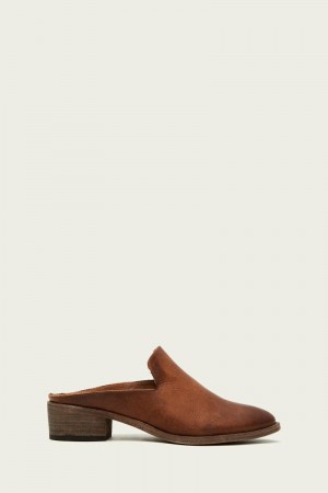 Frye Ray Women Mules Brown | XBJQ20561