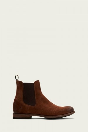 Frye Tyler Men Chelsea Boots Brown | OVFE98037