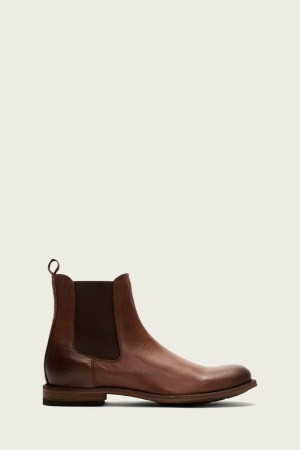 Frye Tyler Men Chelsea Boots Brown | UPCS70649