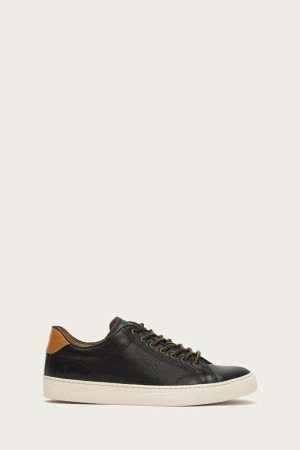 Frye Walker Low Lace Men Sneakers Black | YRMF40671