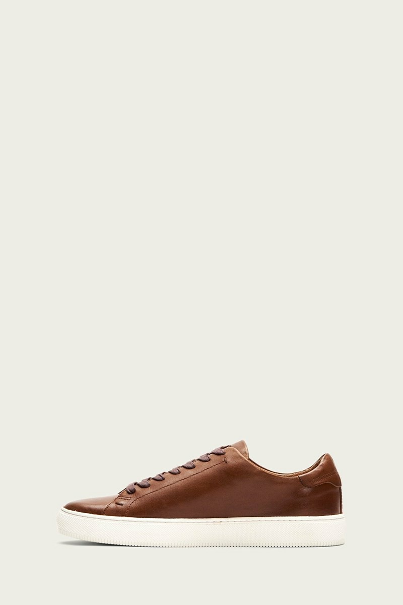 Frye Astor Low Lace Men Sneakers Brown | EBPI95073