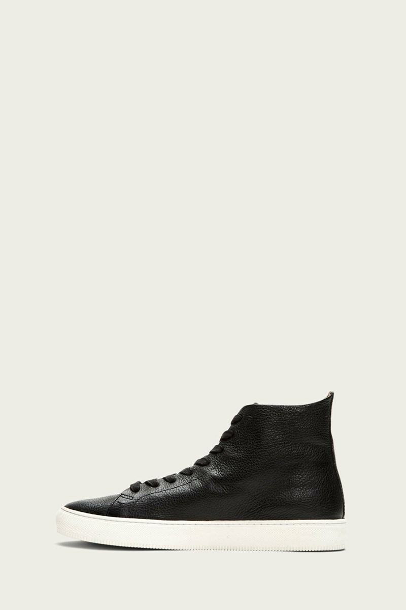 Frye Astor Midlace Men Sneakers Black | CJNA85719