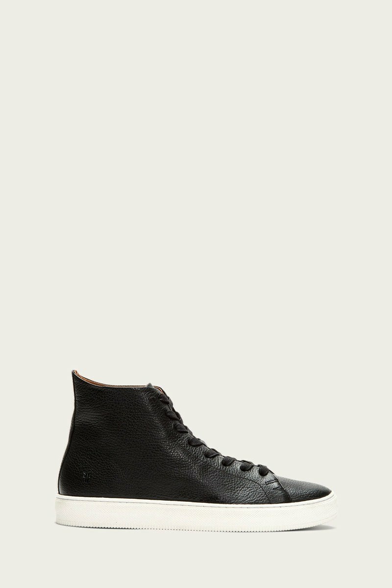 Frye Astor Midlace Men Sneakers Black | CJNA85719