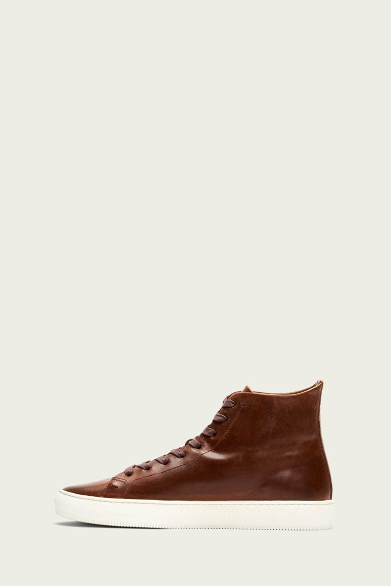 Frye Astor Midlace Men Sneakers Brown | GSZX36427