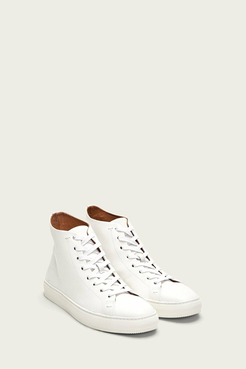 Frye Astor Midlace Men Sneakers White | KNWU42589