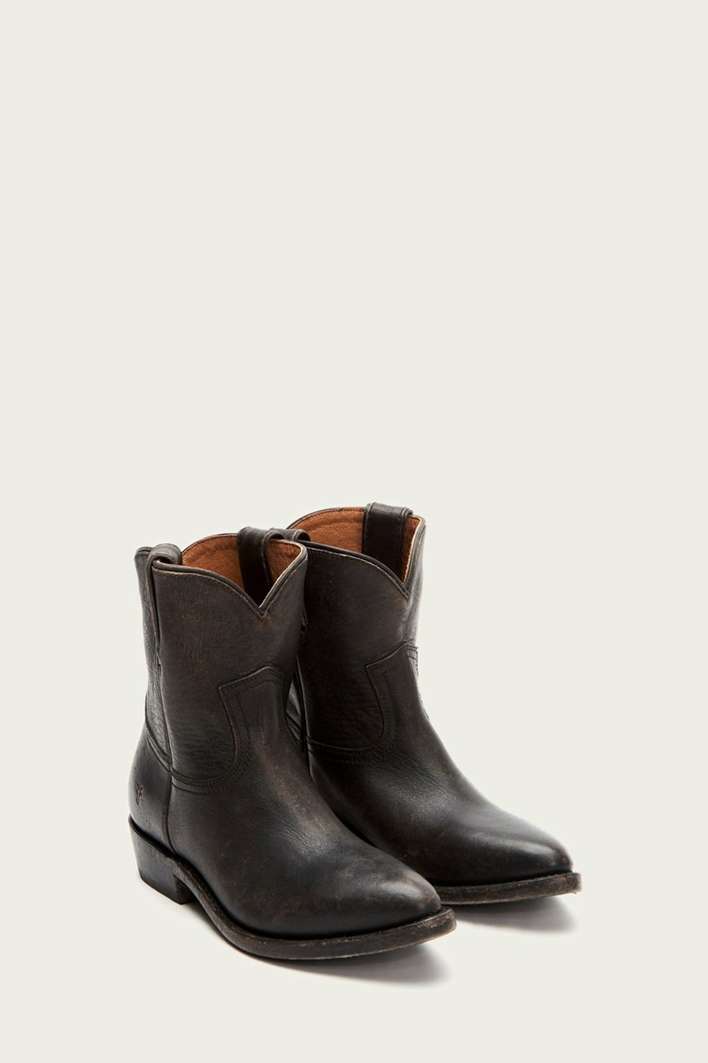 Frye Billy Short Women Booties Black | BNJC84615