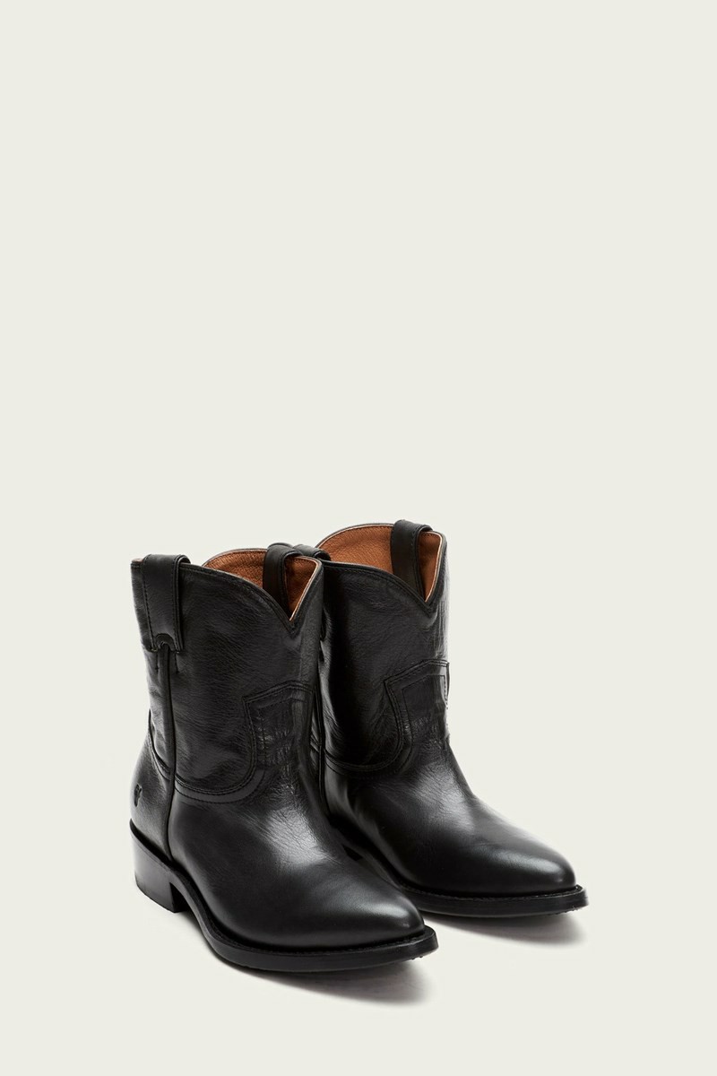 Frye Billy Short Women Booties Black | YVPW70168