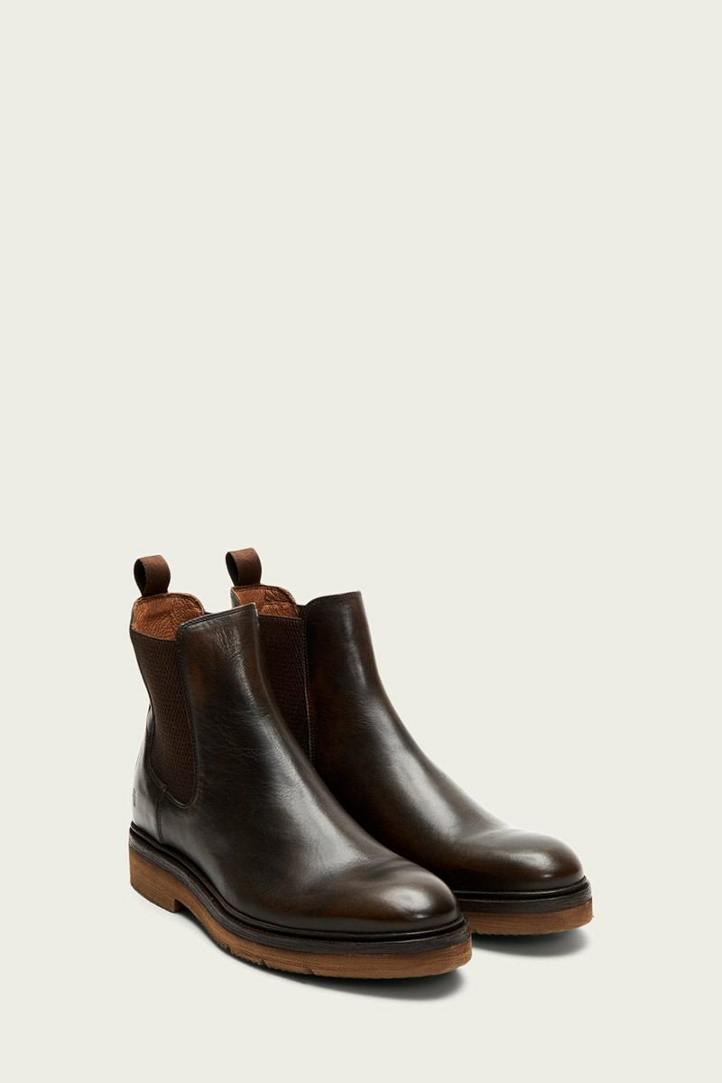 Frye Bowery Light Men Chelsea Boots Brown | QWSV13764