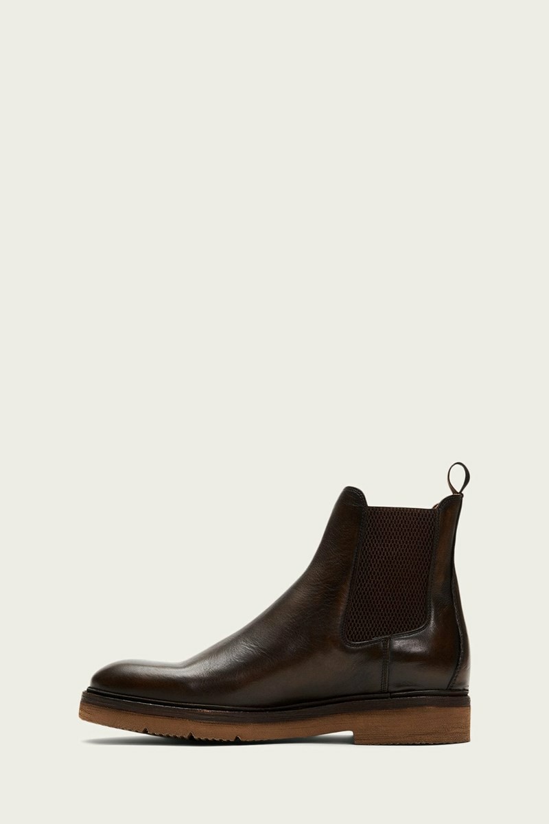 Frye Bowery Light Men Chelsea Boots Brown | QWSV13764