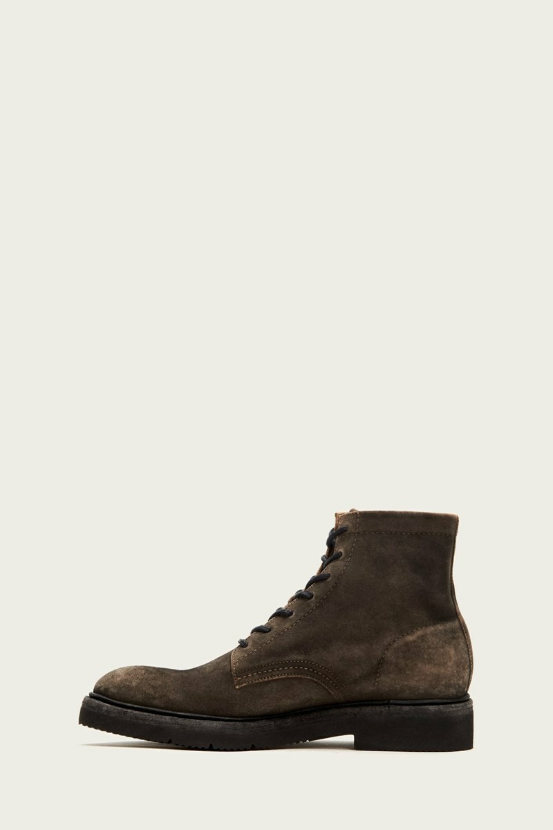 Frye Bowery Light Men Lace Up Boots Black | HXLC95082