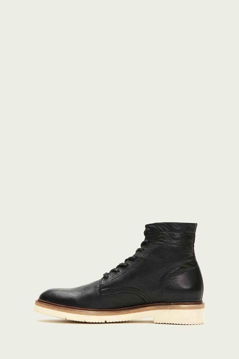 Frye Bowery Light Men Lace Up Boots Black | WXYK75908