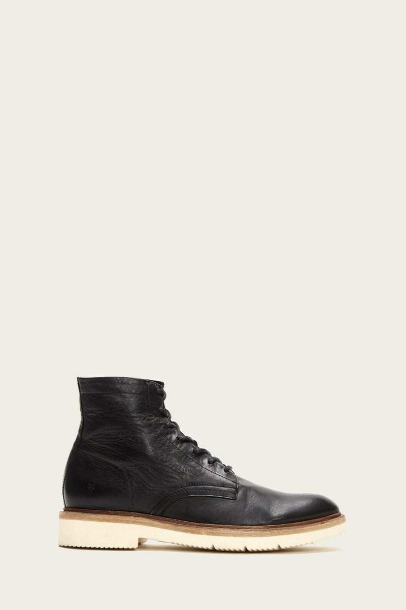 Frye Bowery Light Men Lace Up Boots Black | WXYK75908