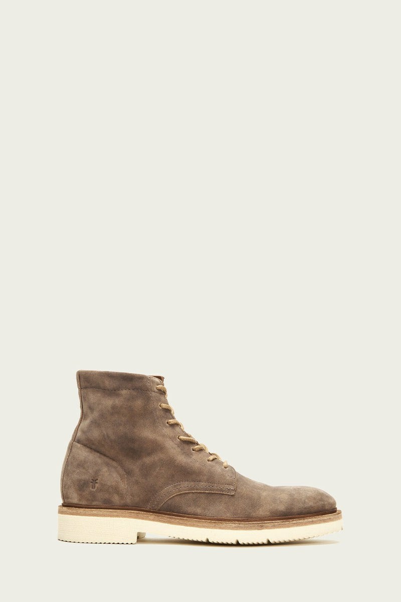 Frye Bowery Light Men Lace Up Boots Grey | CIHU93486