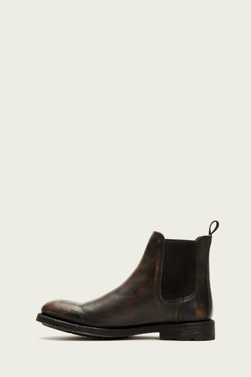 Frye Bowery Men Chelsea Boots Black | QLIO16875