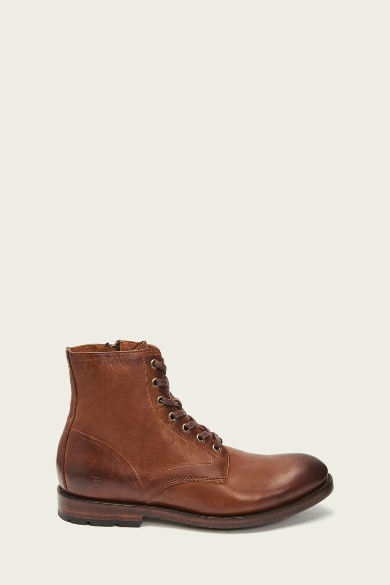 Frye Bowery Men Lace Up Boots Brown | AXCQ98536