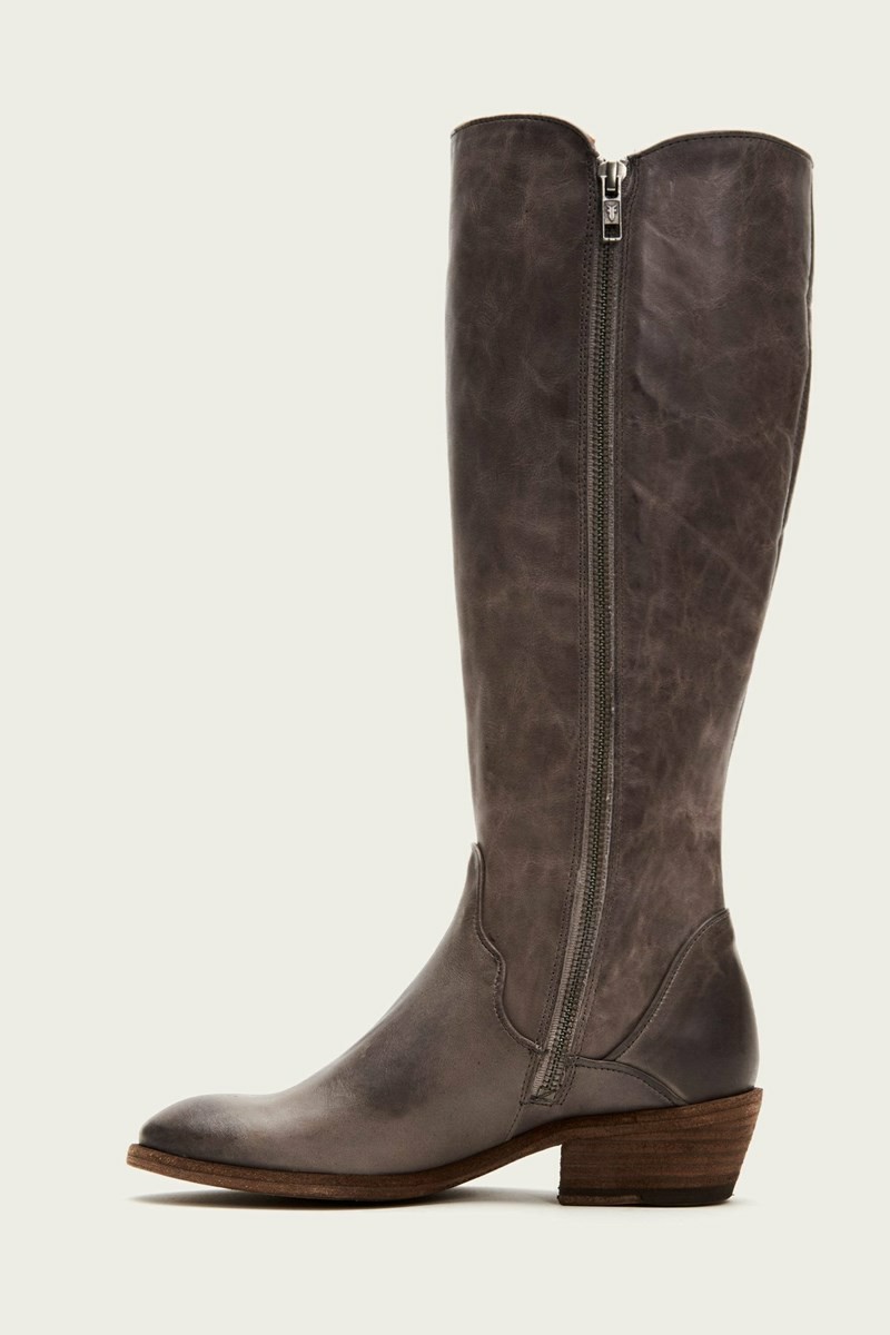 Frye Carson Piping Tall Women Knee-high Boots Deep Grey | ROLS14378