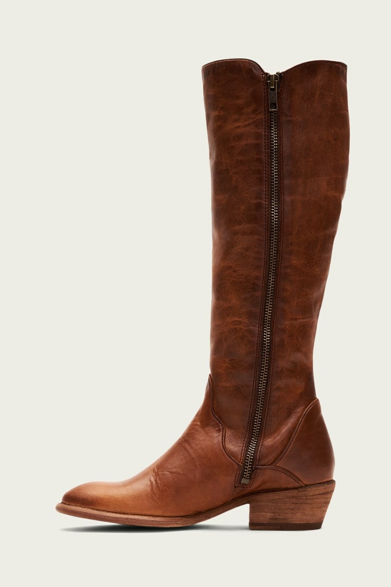 Frye Carson Piping Tall Women Knee-high Boots Brown | UPXH80634