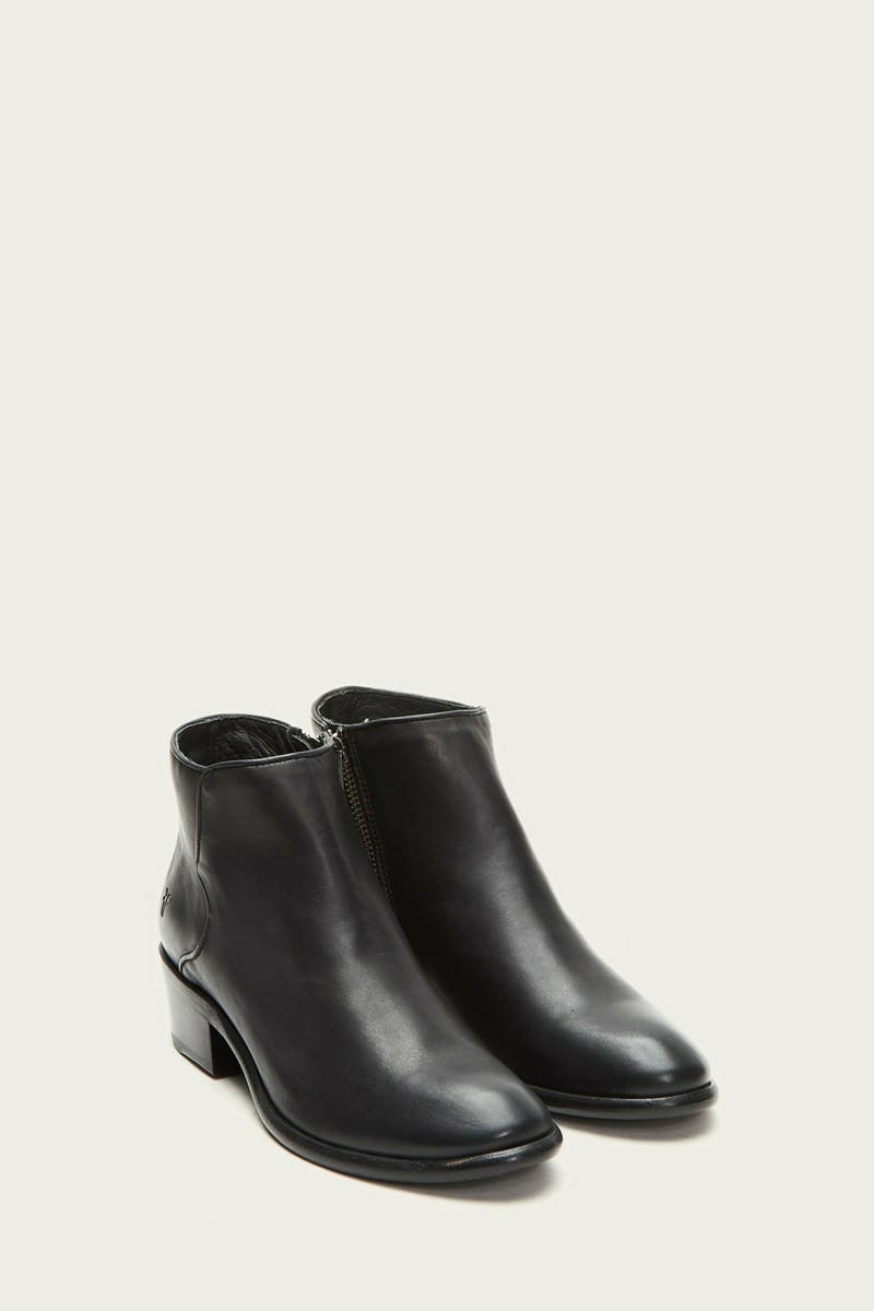 Frye Carson Piping Women Booties Black | SZOM28409