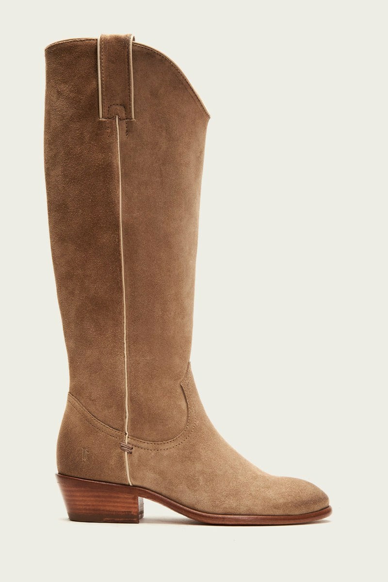 Frye Carson Pull On Women Knee-high Boots Beige | KBYZ28963