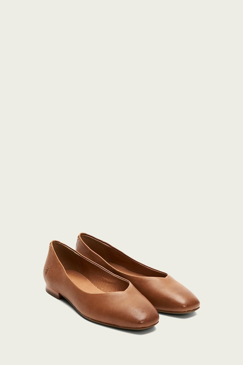 Frye Dana Women Ballet Flats Brown | KRWJ26053