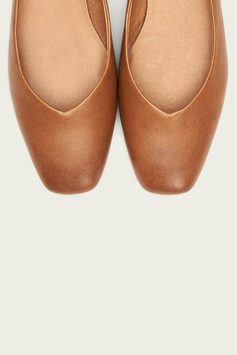 Frye Dana Women Ballet Flats Brown | KRWJ26053