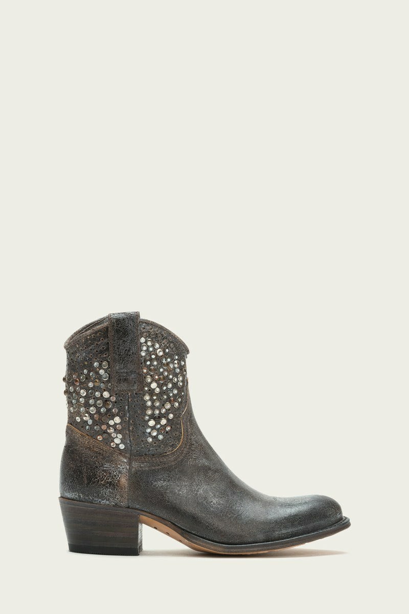 Frye Deborah Studded Women Ankle Boots Grey | DPWV27648