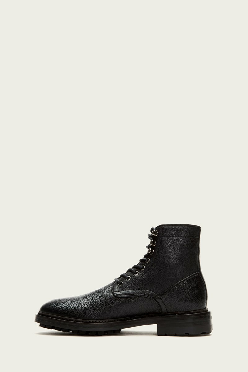 Frye Greyson Men Lace Up Boots Black | LVWA92658