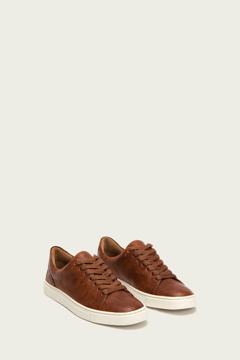 Frye Ivy Low Lace Women Sneakers Brown | DSQL32908