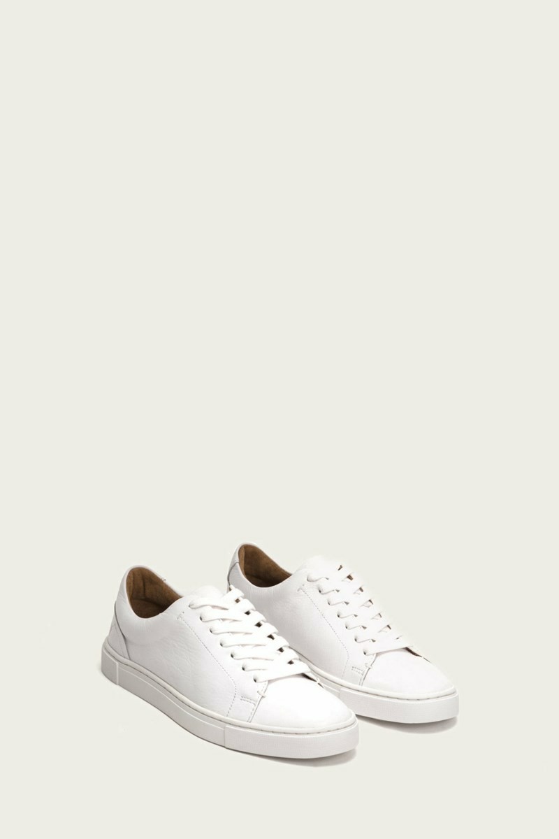 Frye Ivy Low Lace Women Sneakers White | NJAS06498