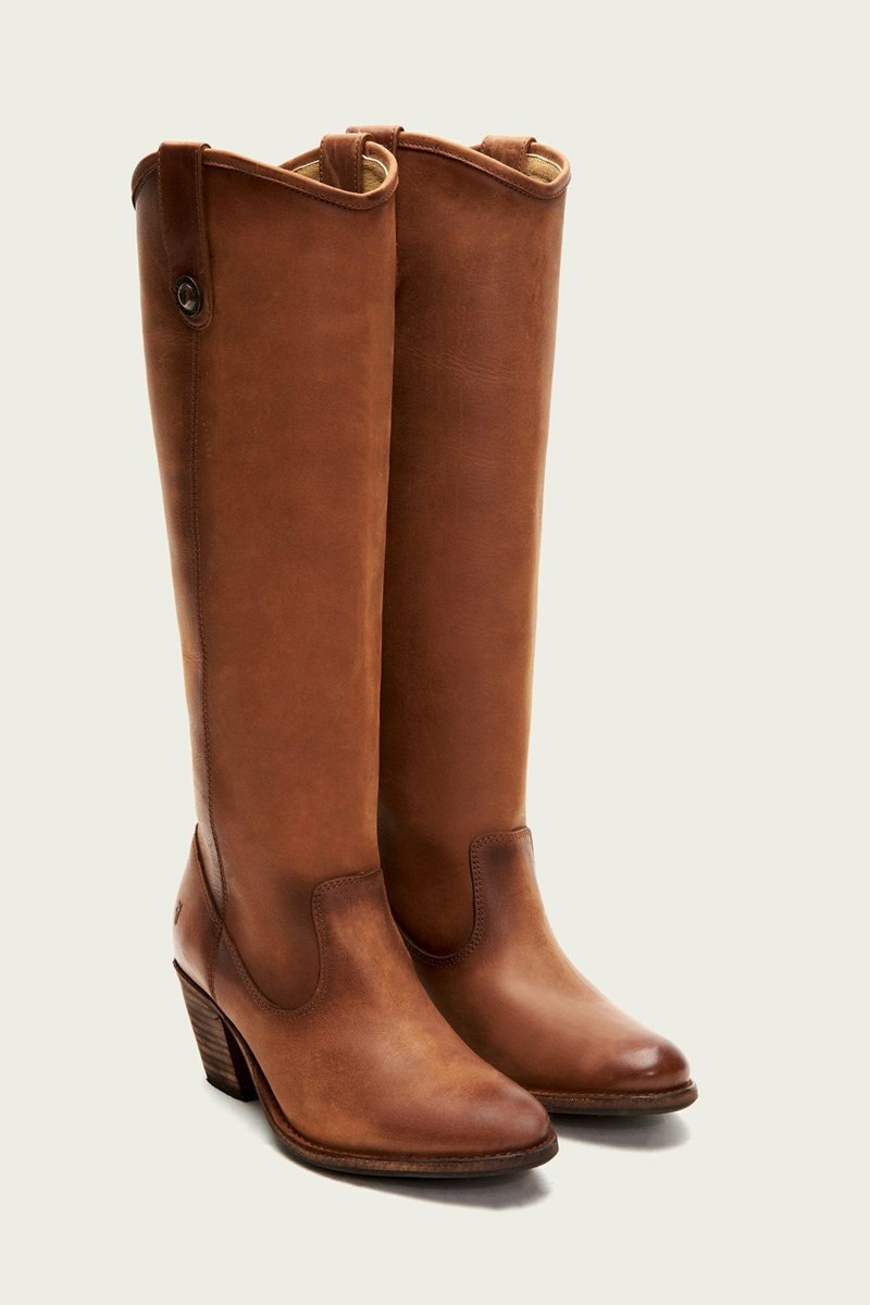 Frye Jackie Button Women Knee-high Boots Brown | GKHF43910