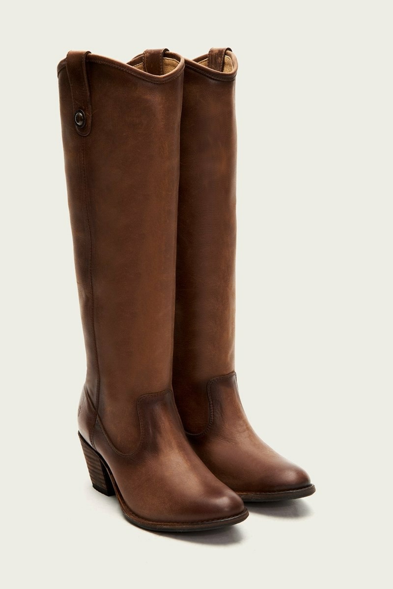 Frye Jackie Button Women Knee-high Boots Brown | BXOK76135