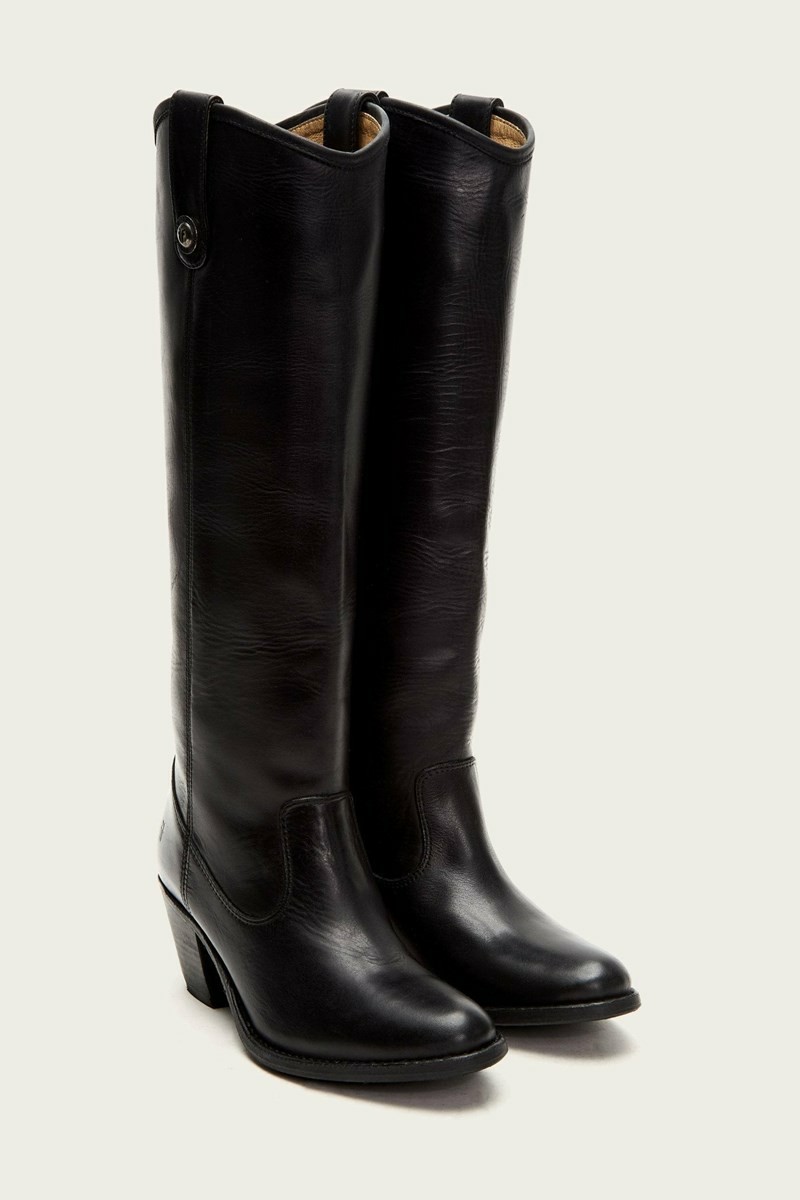 Frye Jackie Button Women Knee-high Boots Black | RKWT58069