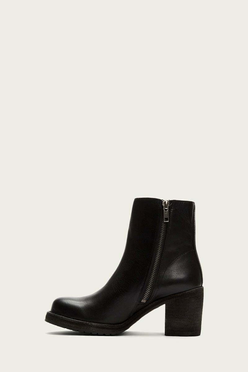 Frye Karen Inside Zip Short Women Ankle Boots Black | GSMU81520