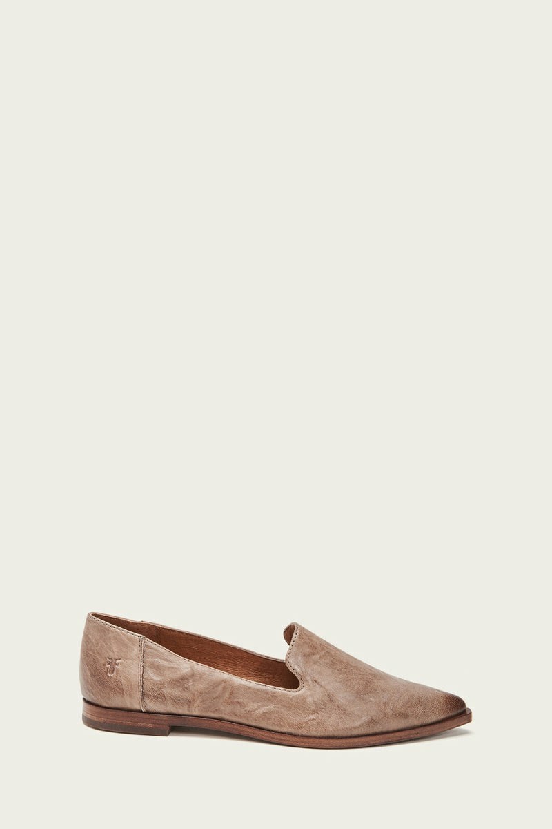 Frye Kenzie Venetian Women Flats Grey | ZKUF80765