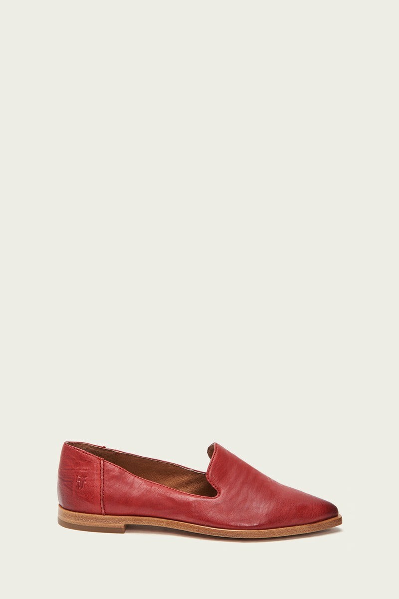 Frye Kenzie Venetian Women Flats Red | JYWD03465