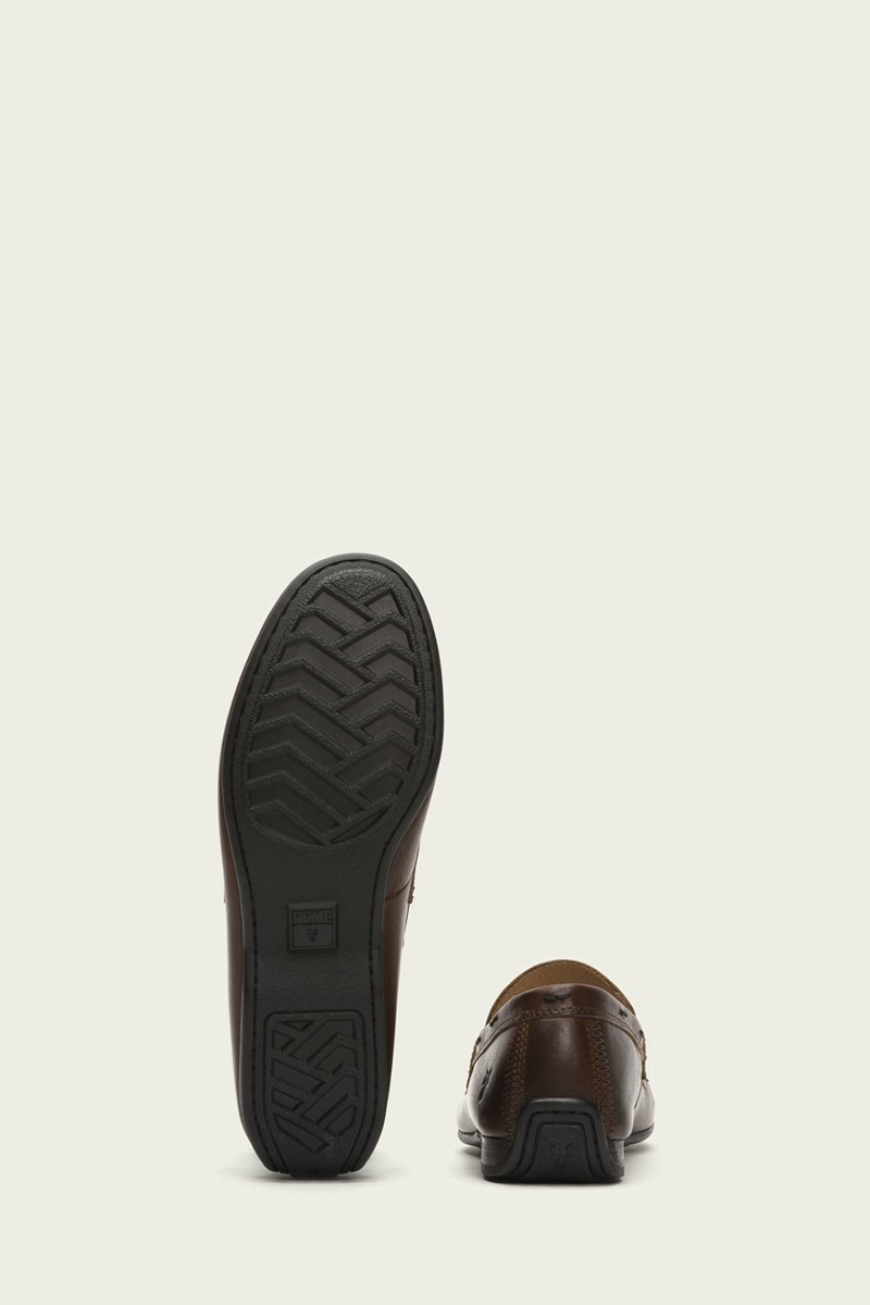 Frye Lewis Penny Men Oxfords Brown | LSBW30726