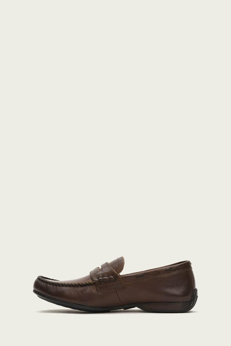 Frye Lewis Penny Men Oxfords Brown | LSBW30726