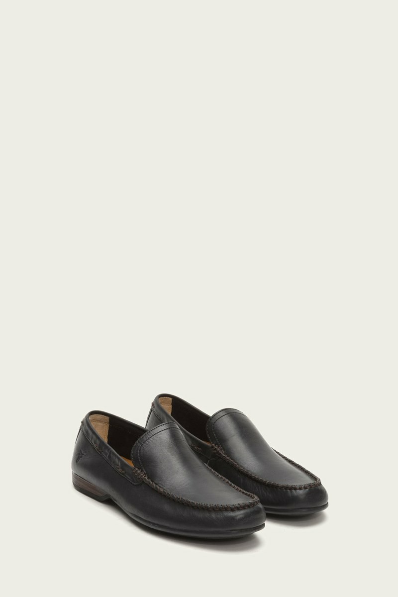 Frye Lewis Venetian Men Oxfords Black | JNOF19267